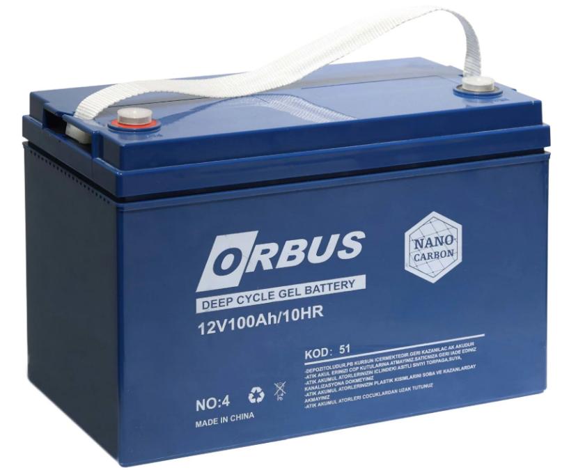Orbus 100 Amper 12 Volt Jel Akü