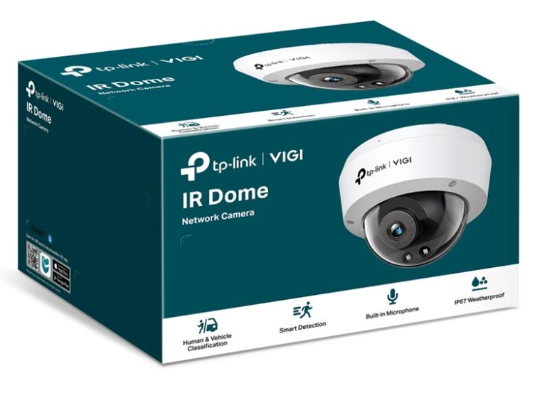 Tp-link Vigi C240i V1.2 4mp 2.8mm Lens 30 Metre Ir Led İnsan/araç Algilama Dahi̇li̇ Mi̇krofon Dome Kamera