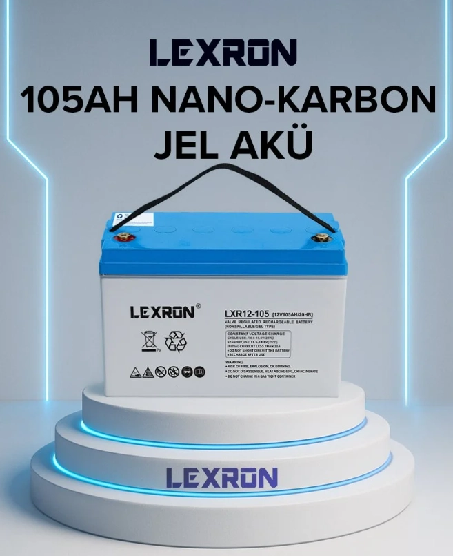 Lexron 105 Amper 12 Volt Jel Akü