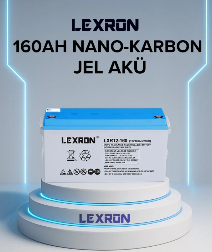 Lexron 12 v 160 Amper jel Akü Yeni Tarih