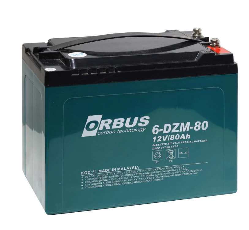 Orbus 80 Amper 12 Volt Jel Akü 