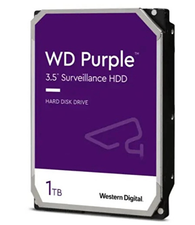 1 Tb Wd 3.5 Purple Sata3 5400rpm 64mb 7/24 Guvenlik Wd11purz (3 Yil Resmi Dist Garantili)