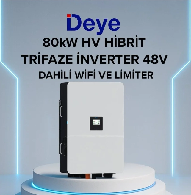 Deye 80 kw Hibrit Trifaze inverter HV