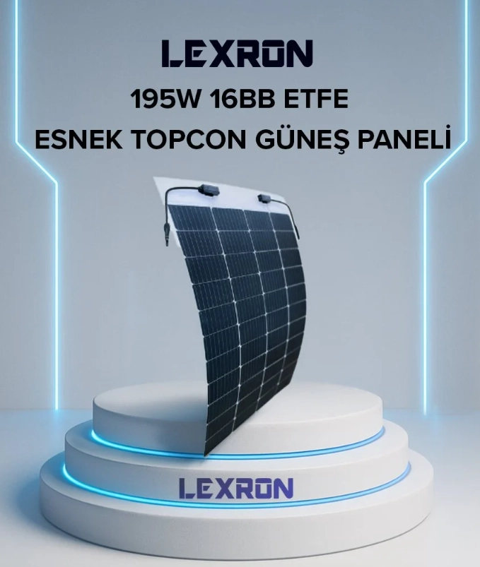 Lexron 195 Watt ETFE Esenk Topcpn Güneş Paneli
