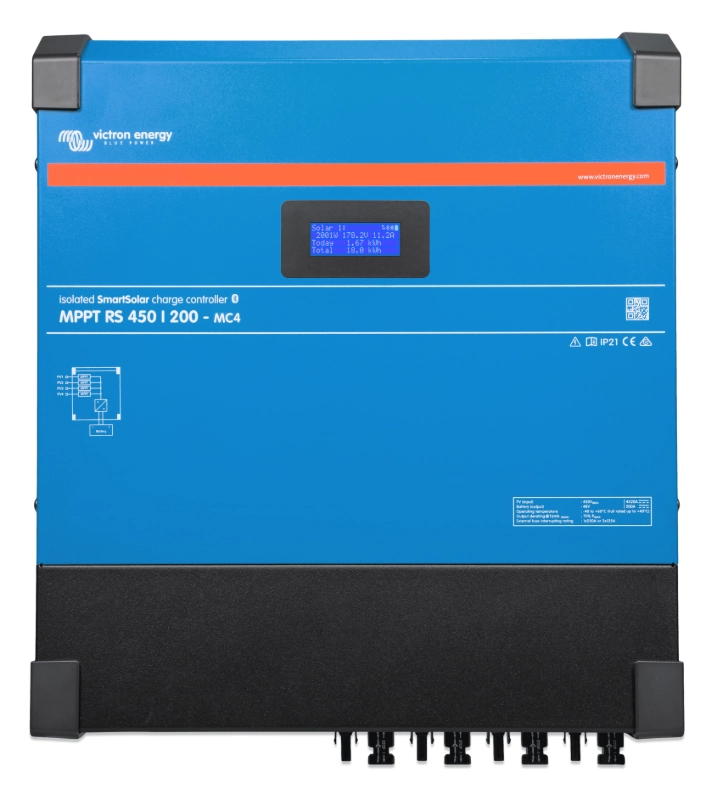 Victron Solar Şarj Kontrol Cihazı SmartSolar MPPT RS 450/200-MC4 Charge Controller (SCC145120510)