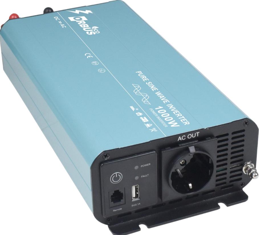 Orbus Eco 12V 1000W Tam Sinüs İnverter
