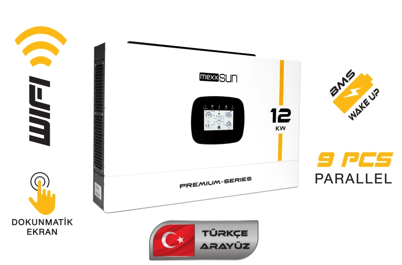 Mexxsun 12 Kw Mppt Akıllı İnverter Paralellenebilir ( Wifi Kontrol )