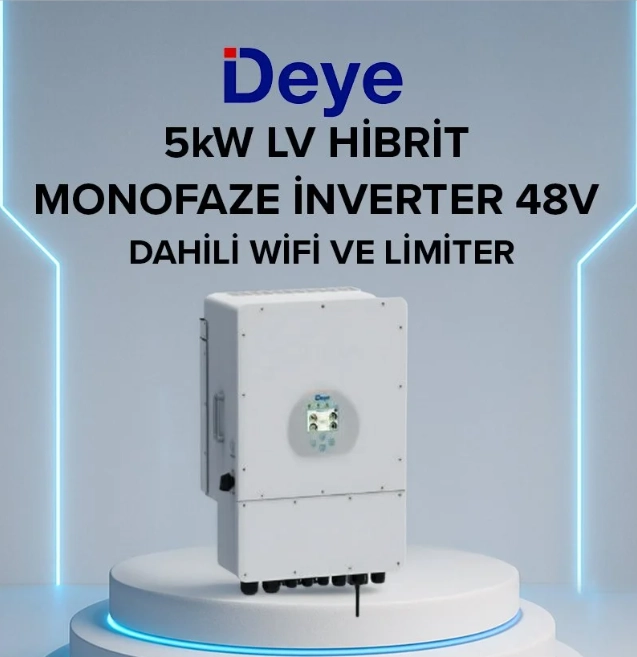 Deye 5 Kw Hibrit Monafaze İnverter Lv