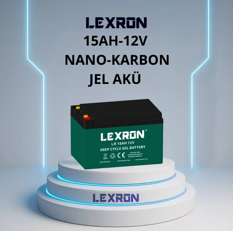 Lexron 15 AMper 12 Volt Nano Karbon Jel Akü