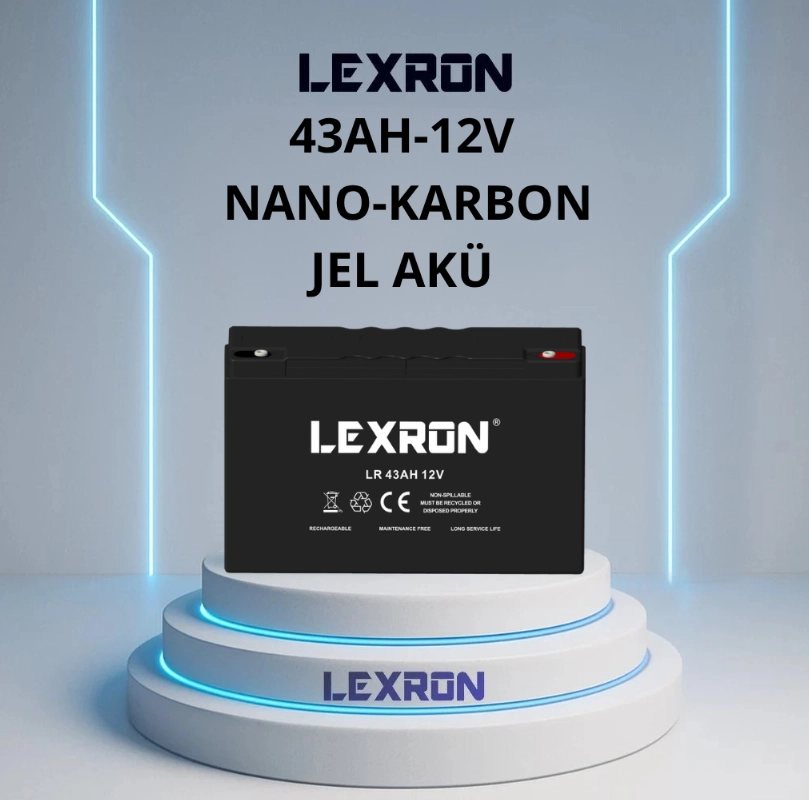 Lexron 43 Amper 12 Volt Nano Karbon Jel Akü