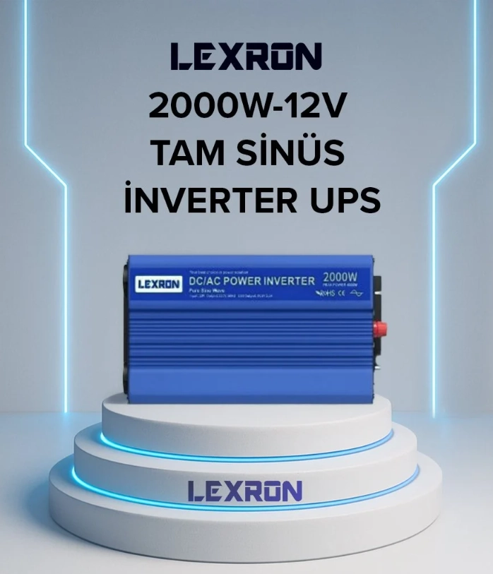 Lexron 2000 Watt 12 Volt Tam Sinüs UPS İnverter 