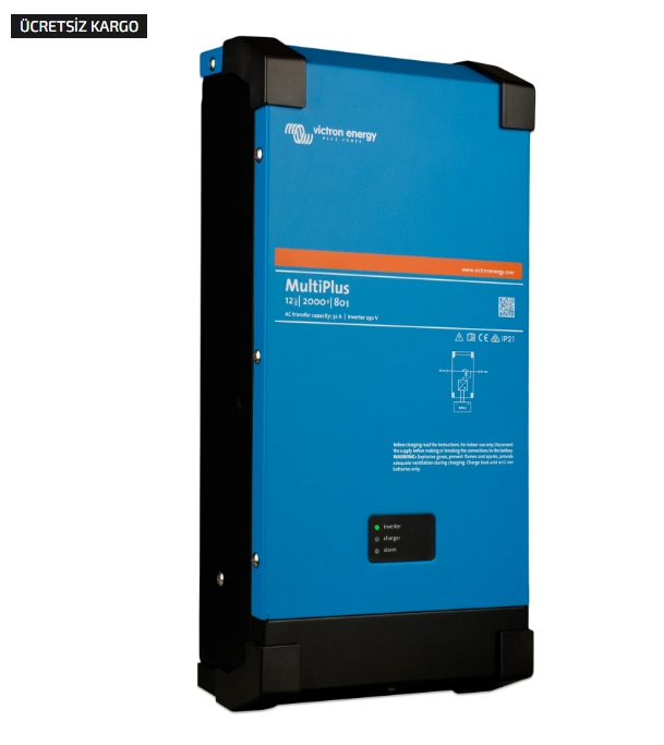 Victron İnvertör/Şarj Cihazı MultiPlus 12/2000/80-32 Inverter/Charger (PMP122200000)
