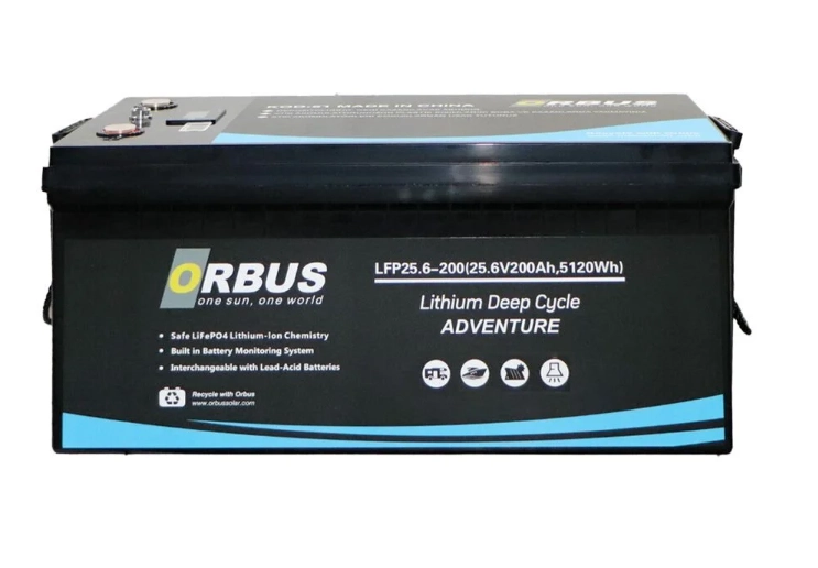 Orbus 25.6V 100Ah LiFePO4 Lityum Akü
