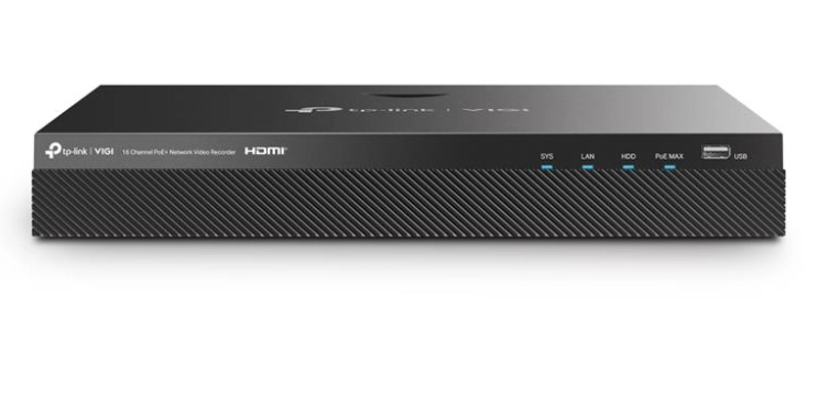 Tp-link Vigi Nvr2016h-16mp 16 Kanal 140w Poe 4k 2 Sata H265+ Onvif Nvr Kayit Ci̇hazi