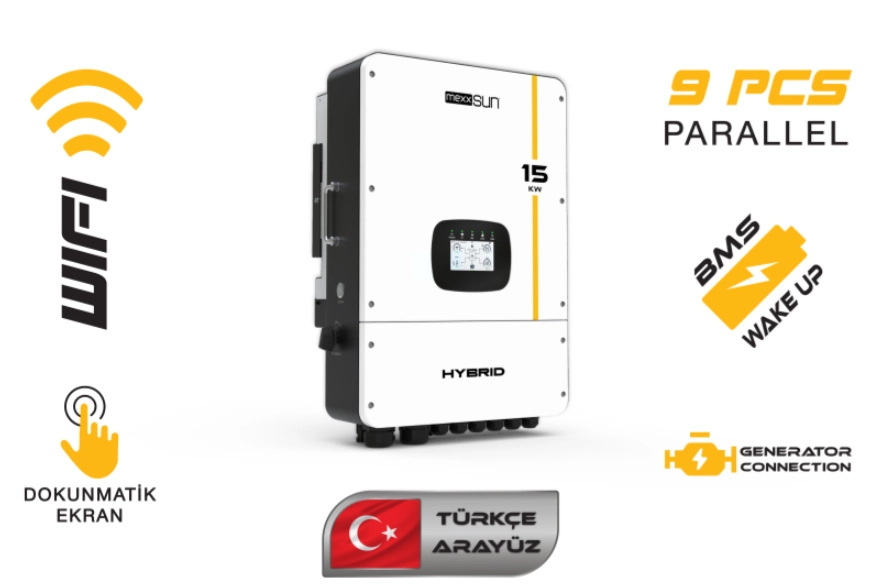 Mexxsun 15 Kw Trifaze Hibrit İnverter LV (48 V)