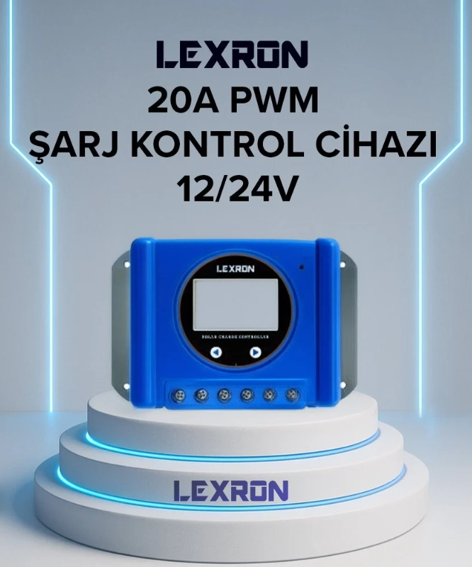 Lexron 20 Amper Pwm Şarj Kontrol Cihazı
