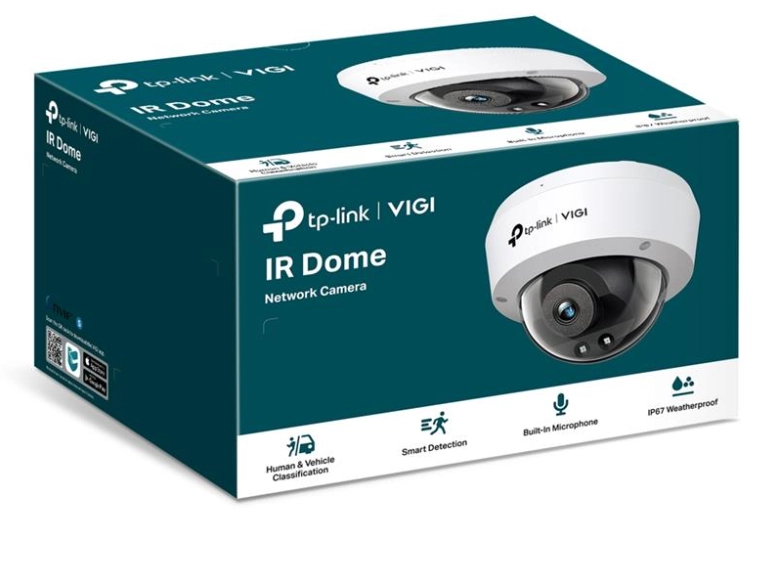 Tp-link Vigi C220i V1.0 2mp 2.8mm Lens 30 Metre Ir Led İnsan/araç Algilama Ik10 Ip67 Dome Kamera