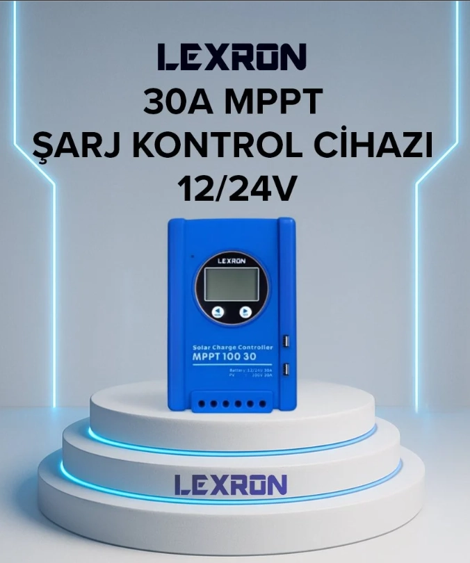 Lexron  30 Amper Mppt Şarj Kontrol Cihazı  