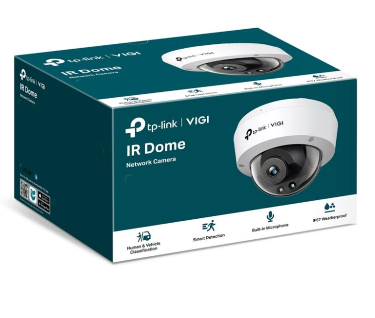 Tp-link Vigi C220i V1.0 2mp 2.8mm Lens 30 Metre Ir Led İnsan/araç Algilama Ik10 Ip67 Dome Kamera
