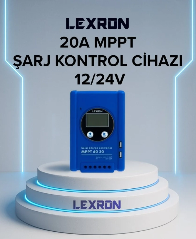Lexron 20 Amper Mppt Şarj Kontrol Cihazı