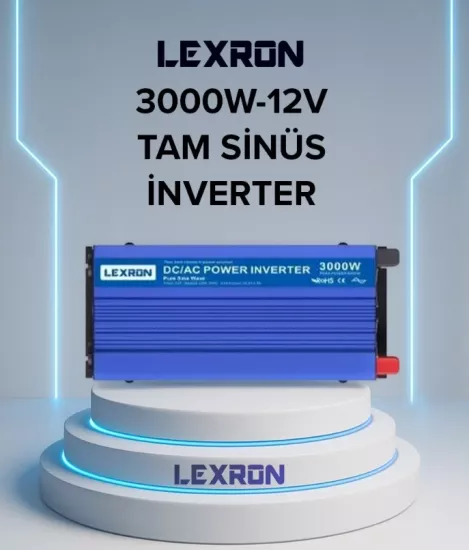 Lexron 3000 Watt 12 Volt Tam Sinüs İnverter