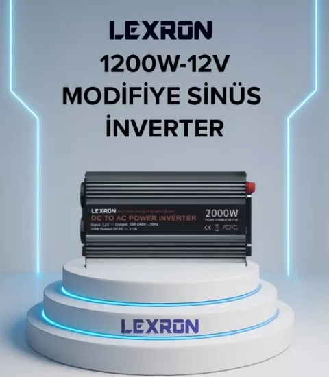 Lexron 1200 Watt 12 Volt Modifiye Sinüs İnverter