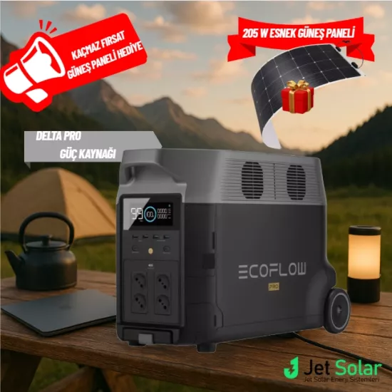 EcoFlow Delta Pro Güç Kaynağı 3600Wh Hediyeli