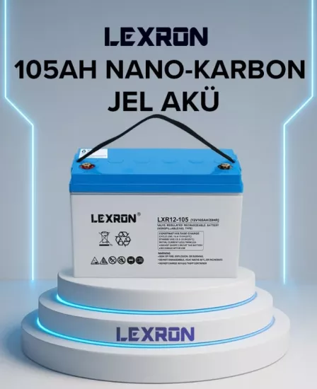 Lexron 105 Amper 12 Volt Jel Akü Yeni Tarih