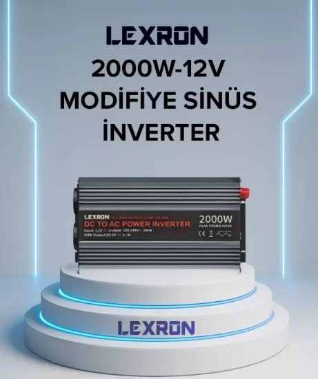 Lexron 2000 Watt 12V Modifiye Sinus İnverter