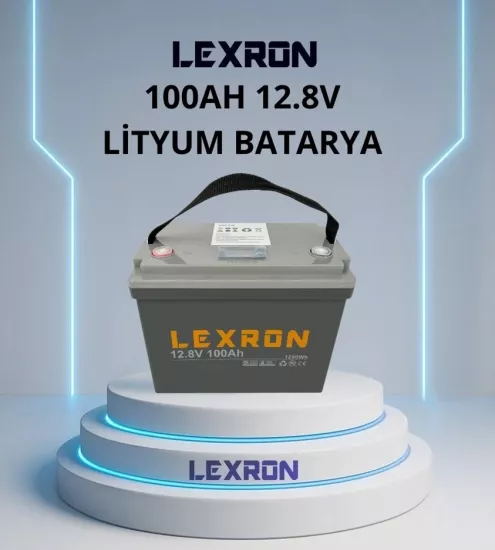 Lexron 100 Amper 12.8 Volt Lityum Akü