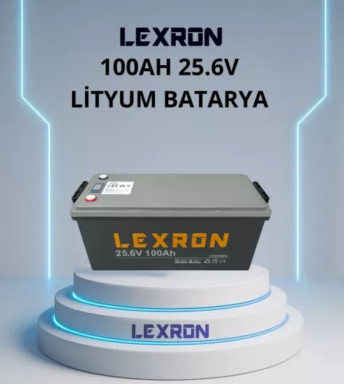 lexron 100 Amper 25.6 V lityum akü