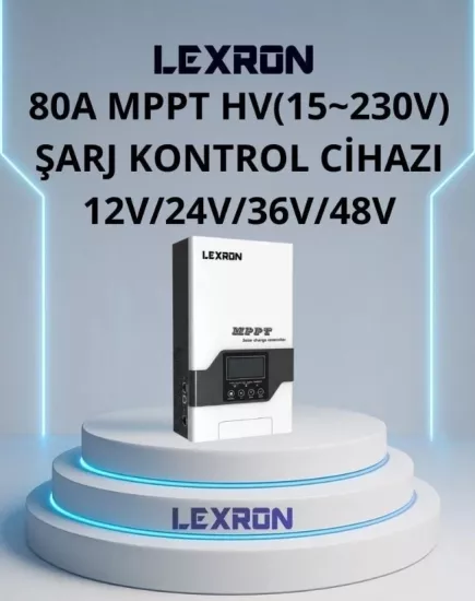 Lexron 80 Amper Hv (15~230v) Mppt Şarj Kontrol Cİhazi Yüksek Voltaj