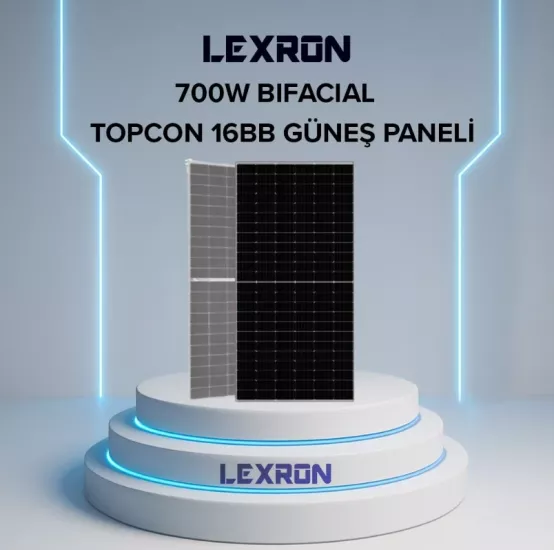 Lexron 700 Watt Topcon Bificial Güneş Paneli