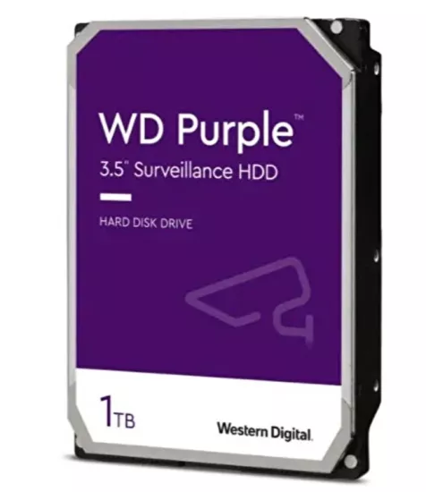 1 Tb Wd 3.5 Purple Sata3 5400rpm 64mb 7/24 Guvenlik Wd11purz (3 Yil Resmi Dist Garantili)