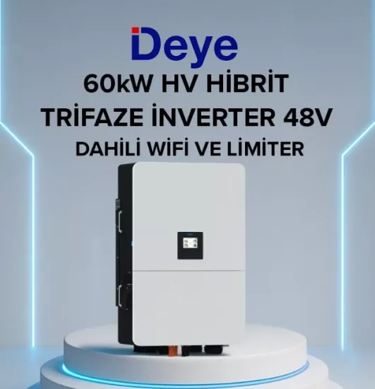 Deye 60 Kw Hibrit Trifaze İnverter Hv