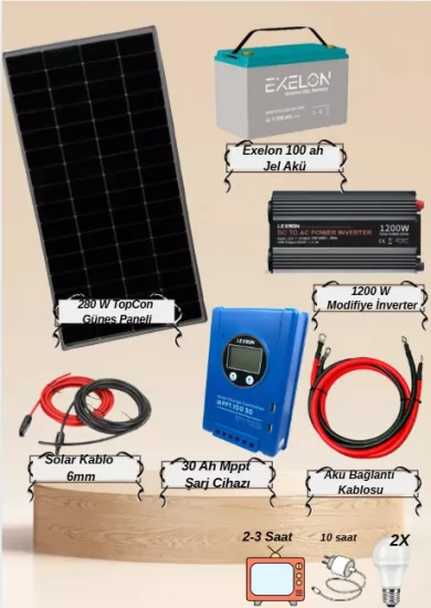 Mini Bağ Evi Aydınlatma Seti