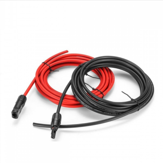 Solar kablo 10 siyah 10 kırmızı hazır uçlu mc4