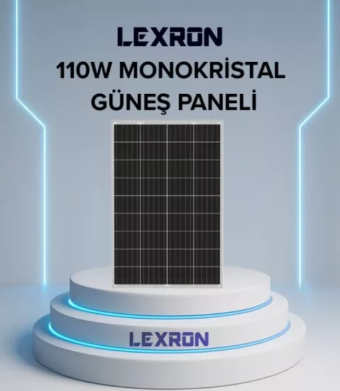 Lexron 110 Watt Monokristal Güneş Paneli