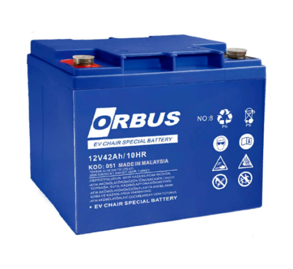 Orbus 42 Amper 12 Volt Engelli Araç Aküsü