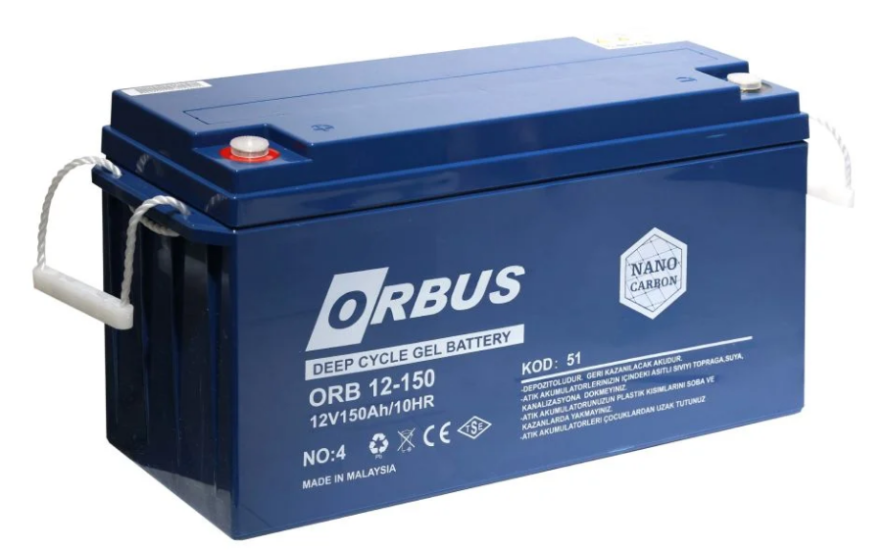 Orbus 150 Amper 12 Volt Jel Akü