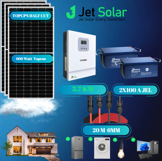Güneş Enerjisi Seti 3,7 Kw Ekonomik