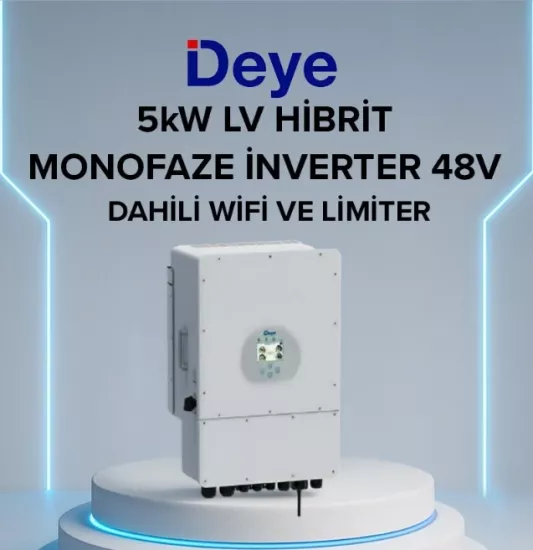 Deye 5 Kw Hibrit Monafaze İnverter Lv