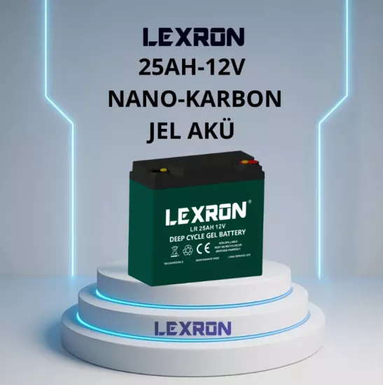 Lexron 25 Amper 12 Volt Nano Karbon Jel Akü