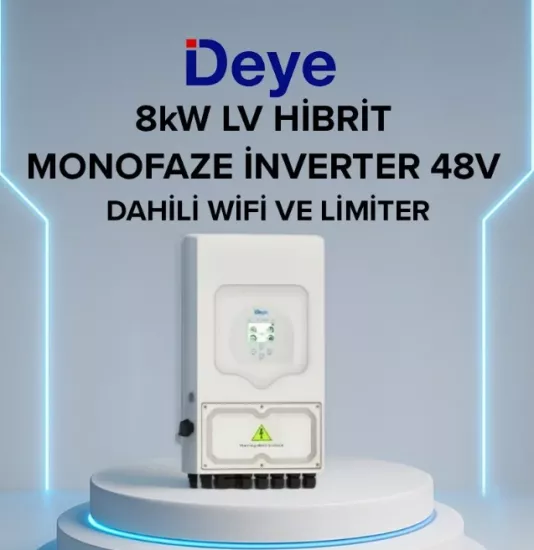 Deye 8 Kw Hibrit Monofaze İnverter Lv