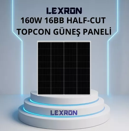  Lexron 160 Watt 32 Cell 16Bb Halc Cut TopCon Güneş Paneli