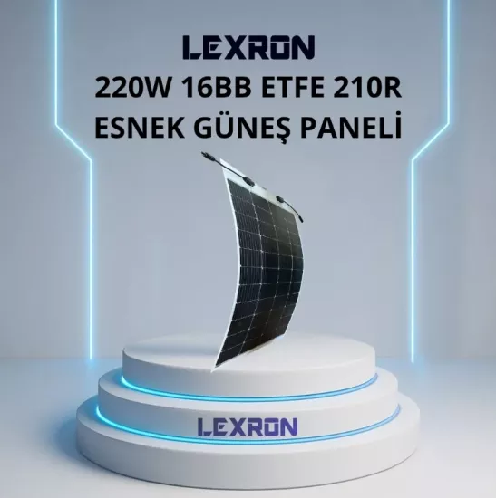 Lexron 220 Watt 16BB ETFE 210R Esnek TopCon Güneş Paneli