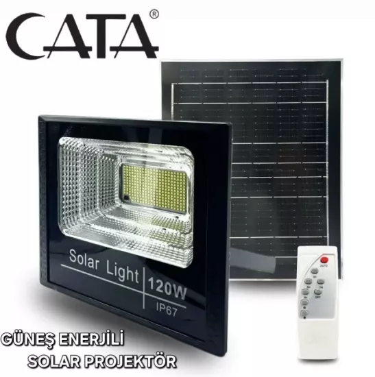 Cata 120 Watt Solar Güneş Enerjili Projektör