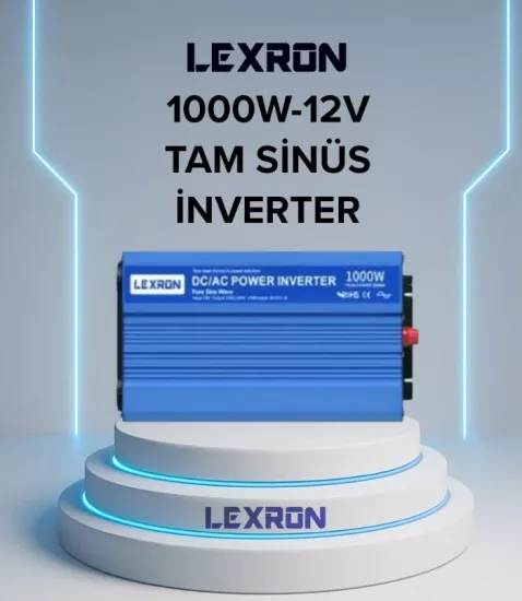 Lexron 1000 Watt 12 Volt Tam Sinüs İnverter 