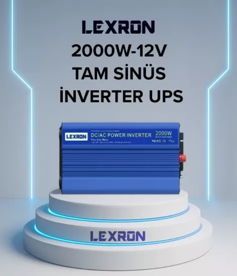 Lexron 2000 Watt 12 Volt Tam Sinüs UPS İnverter 