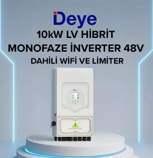 Deye 10 Kw Hibrit Monofaze İnverter Lv